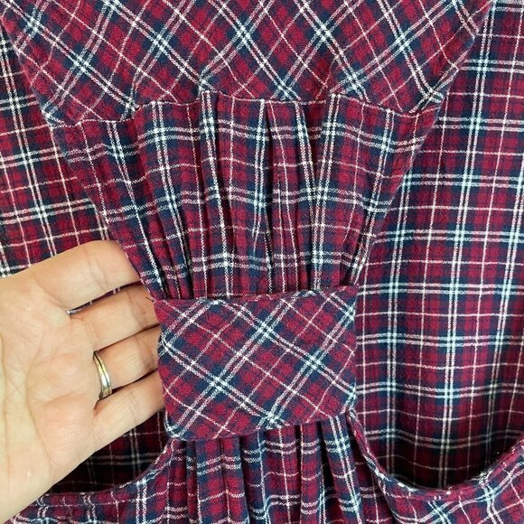 Free People We The Free Sleeveless Plaid Tunic Or Mini Dress Size Small - Picture 8 of 8